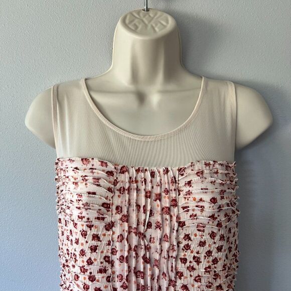 Free People Shimmy Bitsy Ditsy Floral Mini Dress Size M - Picture 2 of 6